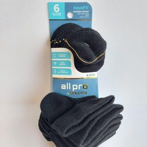 NWT Women's Black  No Show Athletic Socks-038045